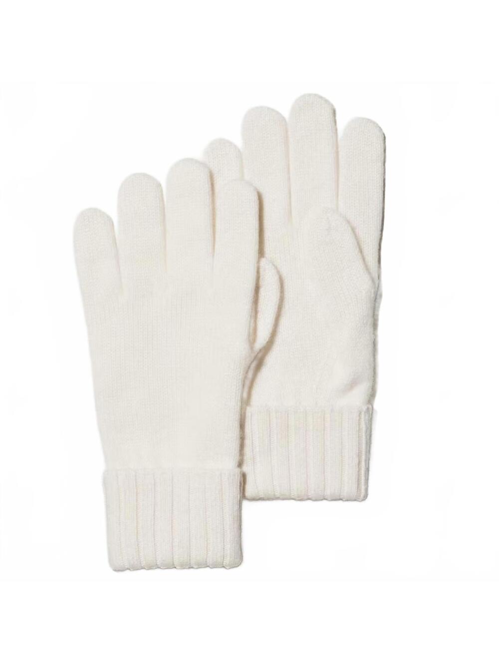 Uniqlo Cashmere Knitted Gloves NWT Off White Medium